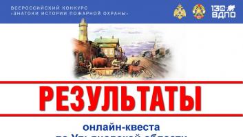 Результаты онлайн-квеста «Знатоки истории пожарной охраны. Ульяновская область»