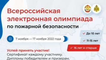 Объявляем о начале финального этапа всероссийской олимпиады по пожарной безопасности - 7 ноября стартует старшая группа!