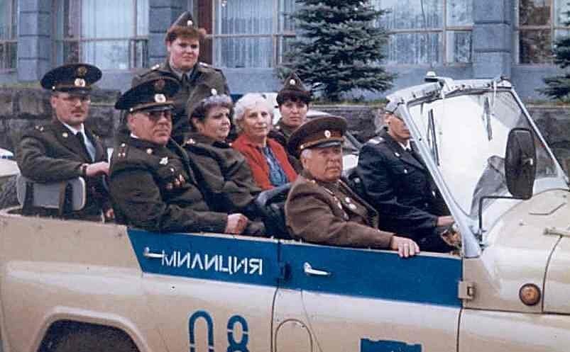 Участие династии Поляковых в параде г.Нижний Новгород, 1996г.