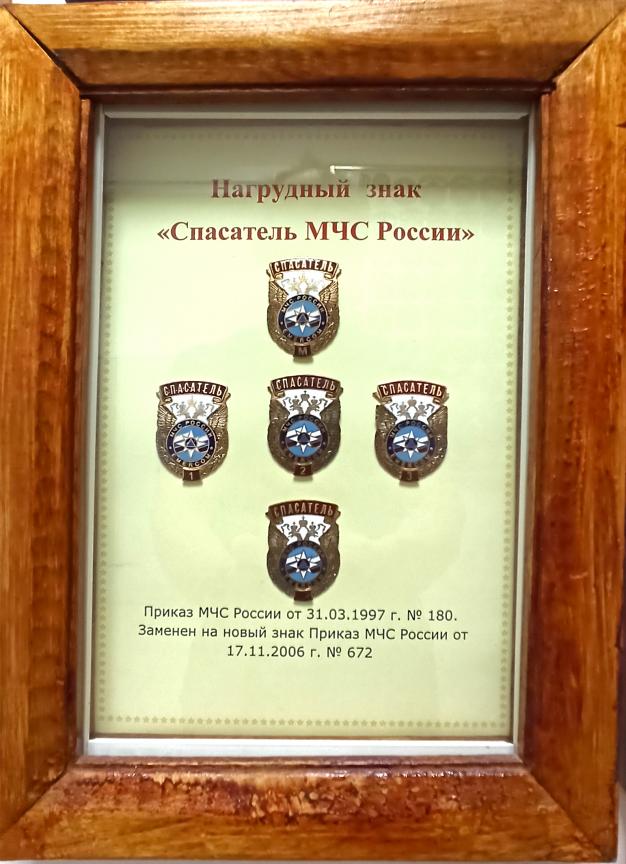 НАГРУДНЫЙ ЗНАК СПАСАТЕЛЬ